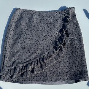 Ralph Lauren plaid label mini skirt with ruffle hem size 2